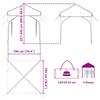 Pop Up Party Tent 194 X 194 X 245 Cm Blue