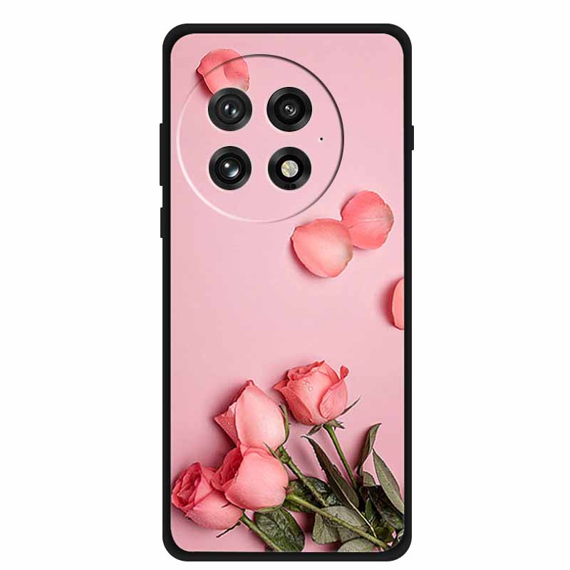 For OnePlus 13 5G Case Colorful Splicing Cartoon Soft Silicone Black Cover For OnePlus 13R 5G Fashion Capa 1+13 Protective Funda