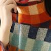 Sweater for Women Autumn Winter Thickened Pullover Warm Colorful Turtleneck Long-sleeve Knit Sweater Stretchy Long Sleeve Oversize R Tops
