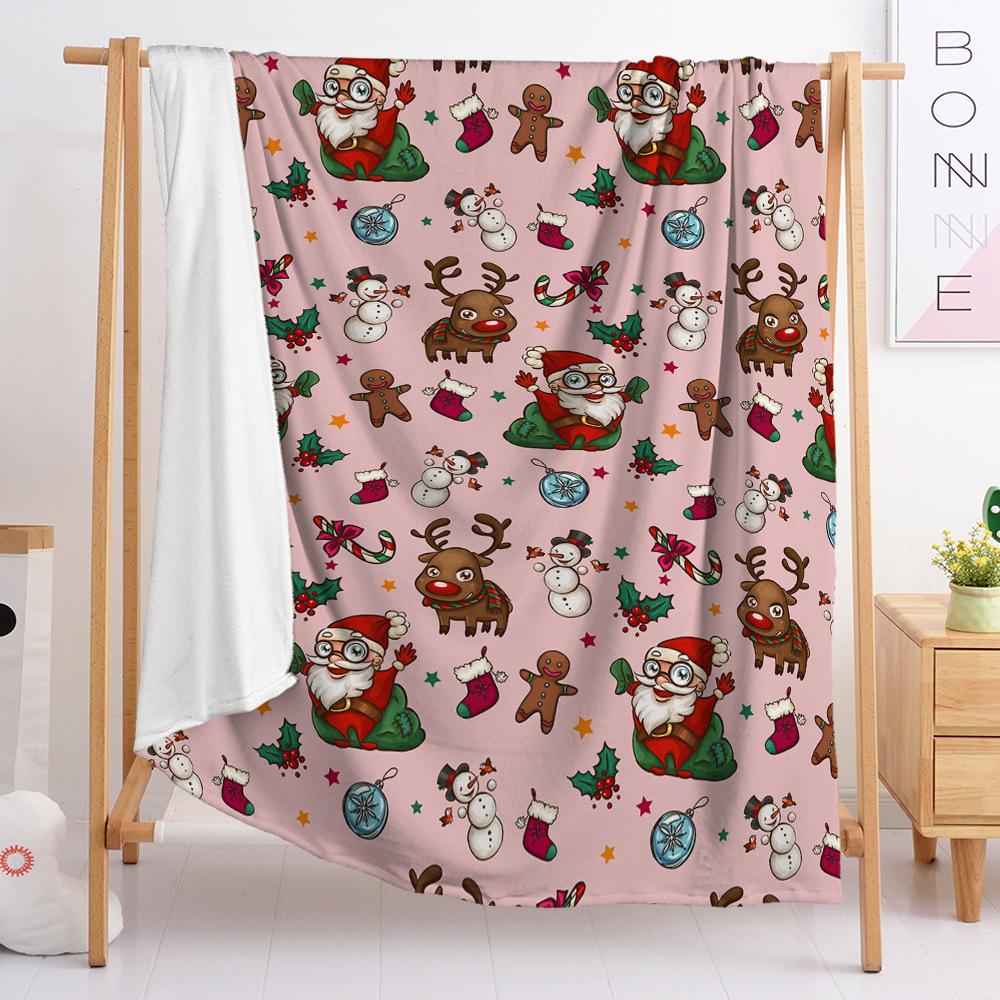 Christmas Blanket Flannel Blanket Gift Snowman Blanket Spring And Autumn