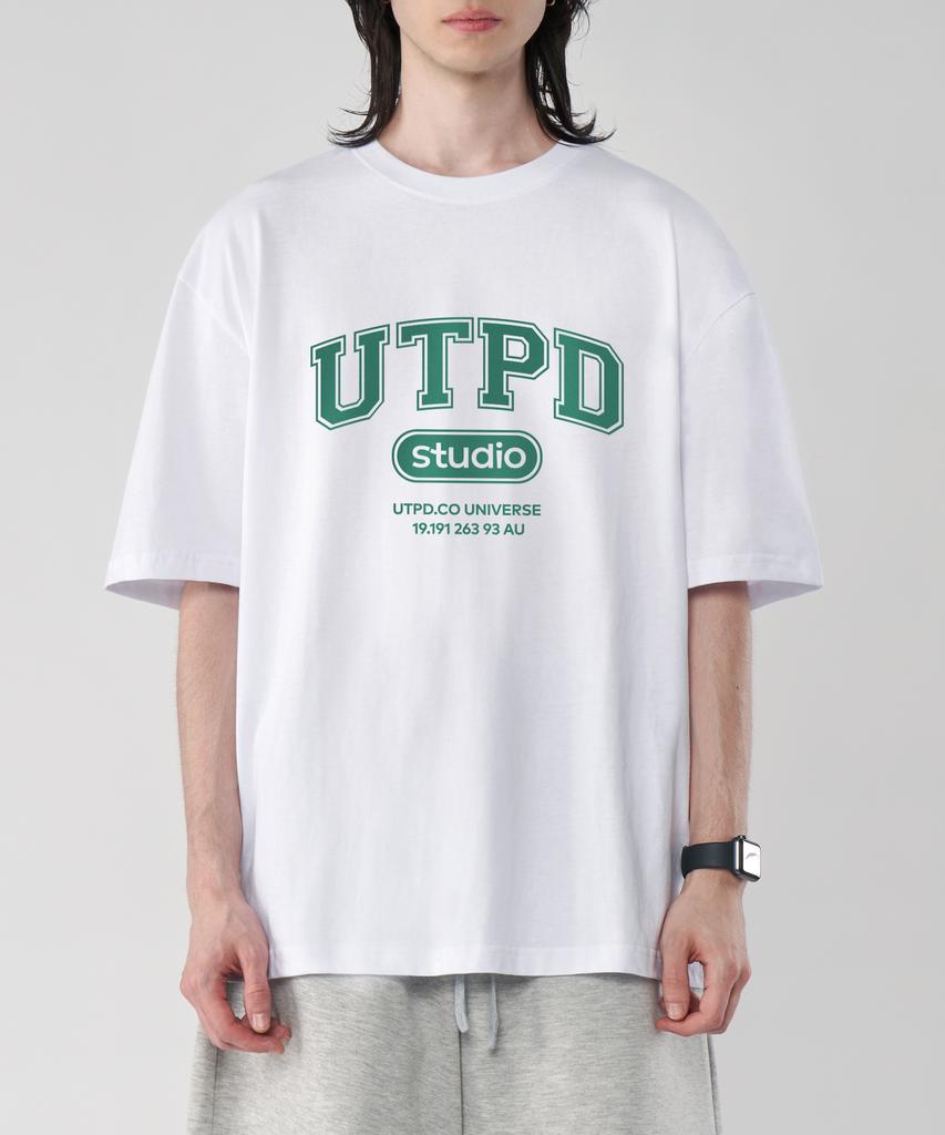 UNTAPPED STUDIO Utpd Signature Pure Cotton Big Oversized Short Sleeve T-Shirt 2 Colors
