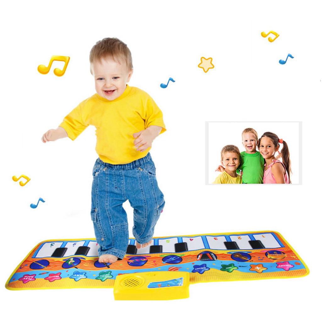 Piano Mat Baby Kids Keyboard Musical Piano Dancing Mat Crawl Mat Soft Funny Animals Baby Toy Blanket Touch Play Learn Singing Gift Carpet Kids Baby Piano Toy
