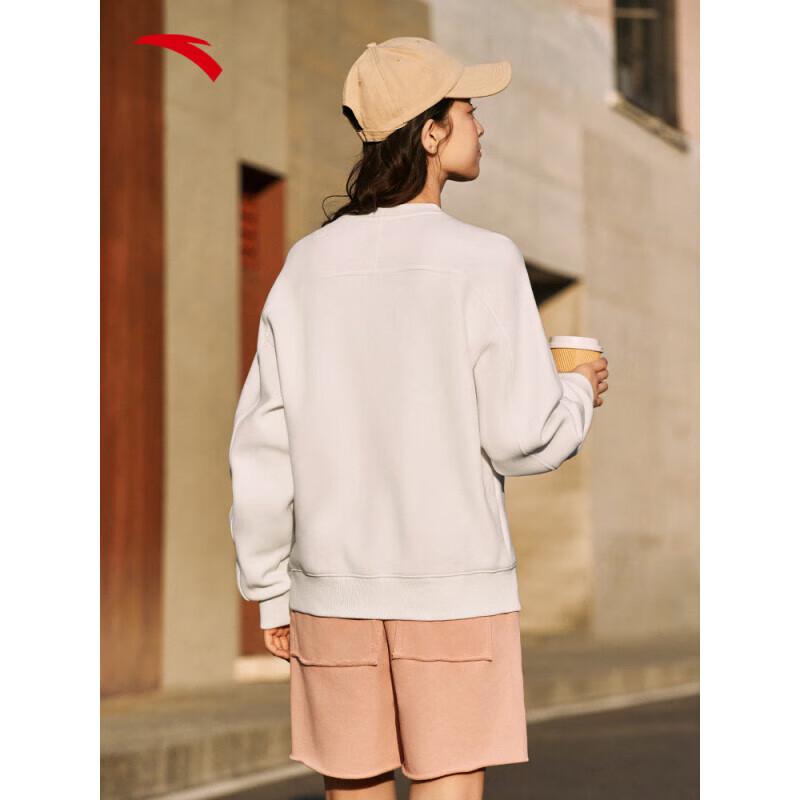 Anta Women's Printed Fleece Pullover Sweatshirt