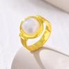 Gold Color Shell Ring for Men Women,The US Size 6 Tail Ring Little Finger Ring,Chic Dainty Jewelry Gifts