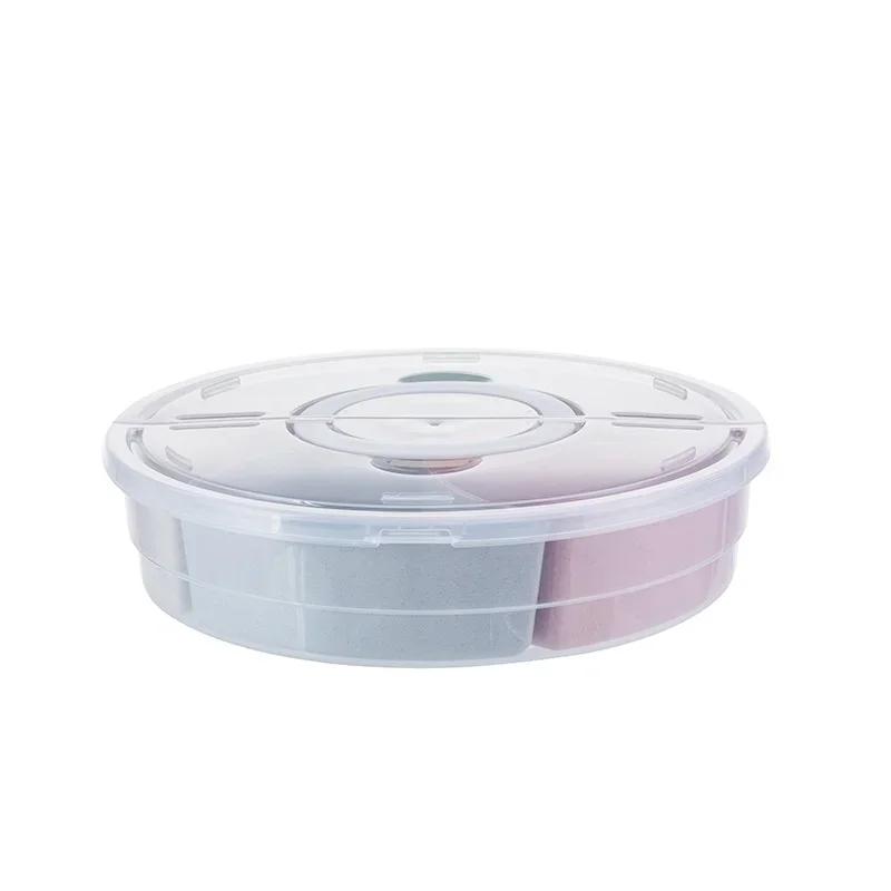 1PCS Multi-functionFood Storage Tray Dried Fruit Snack Plate Appetizer Serving Platter for Party Candy Pastry Nuts Dish