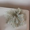 Korean Style Large Floral Organza Scrunchie for Women & Girls - Spring/Summer High-End Hair Tie