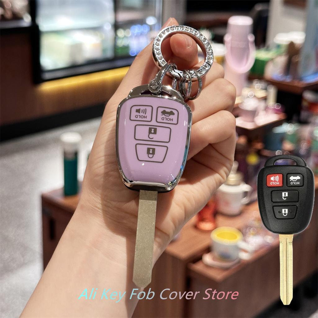 Key Fob Cover with Keychain Lanyard for Toyota Corolla 2014 2015 2016 2017 2018 2019 Camry 2014-2017 Tacoma 2016-2018