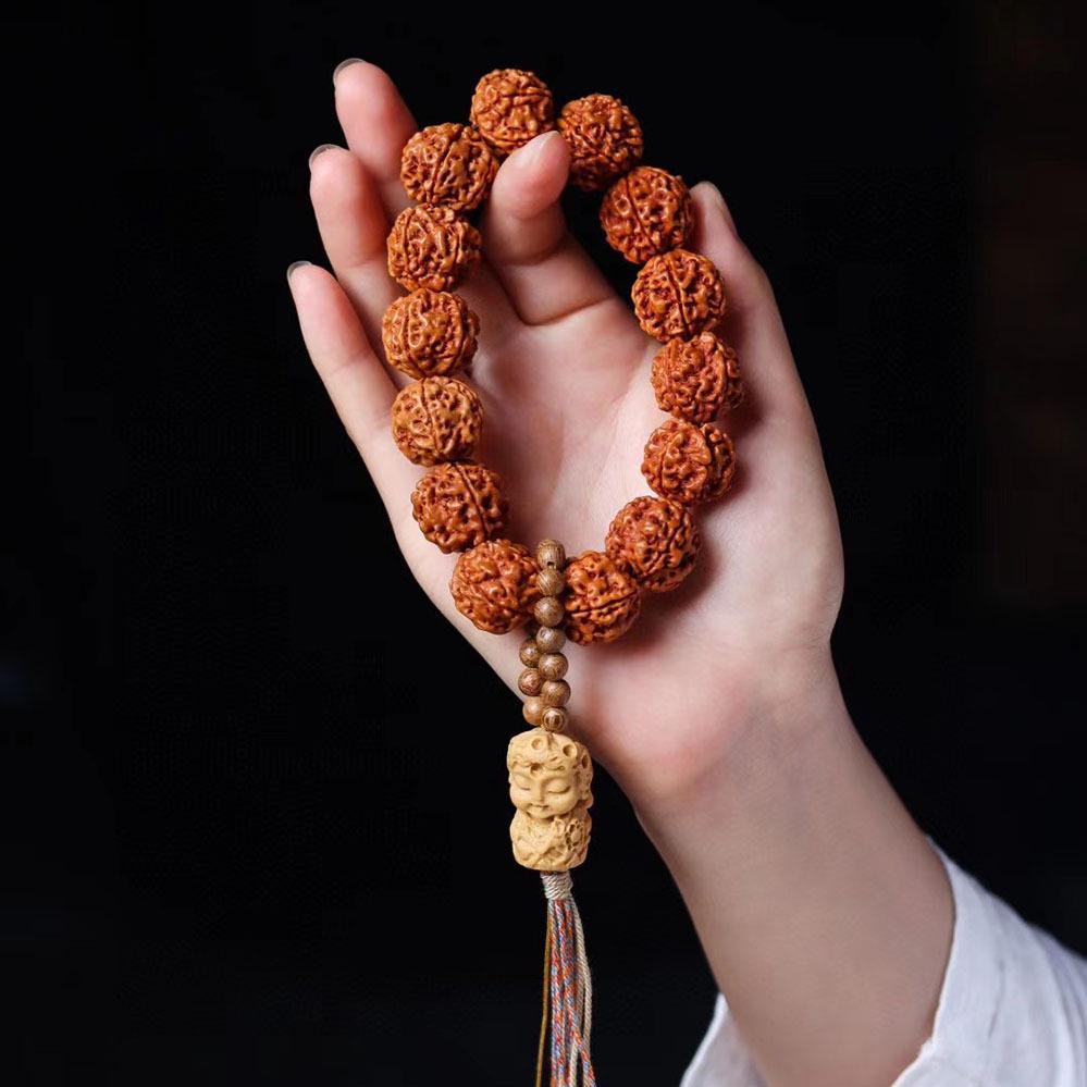 King Kong Bodhi Handheld Bracelet with Classic Tara Prayer Beads