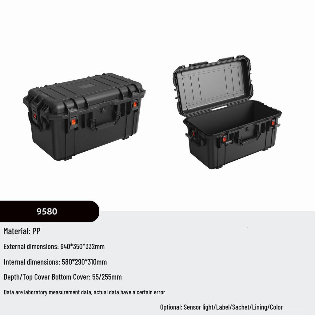 Multi-Size Explosion-Proof, Waterproof, Shockproof Plastic Tool Case with Optional Lining