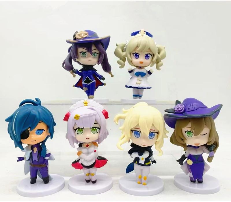 Exquisite Pvc Anime Mascot Model Set First Generation 8cm 290g Collectible Figures
