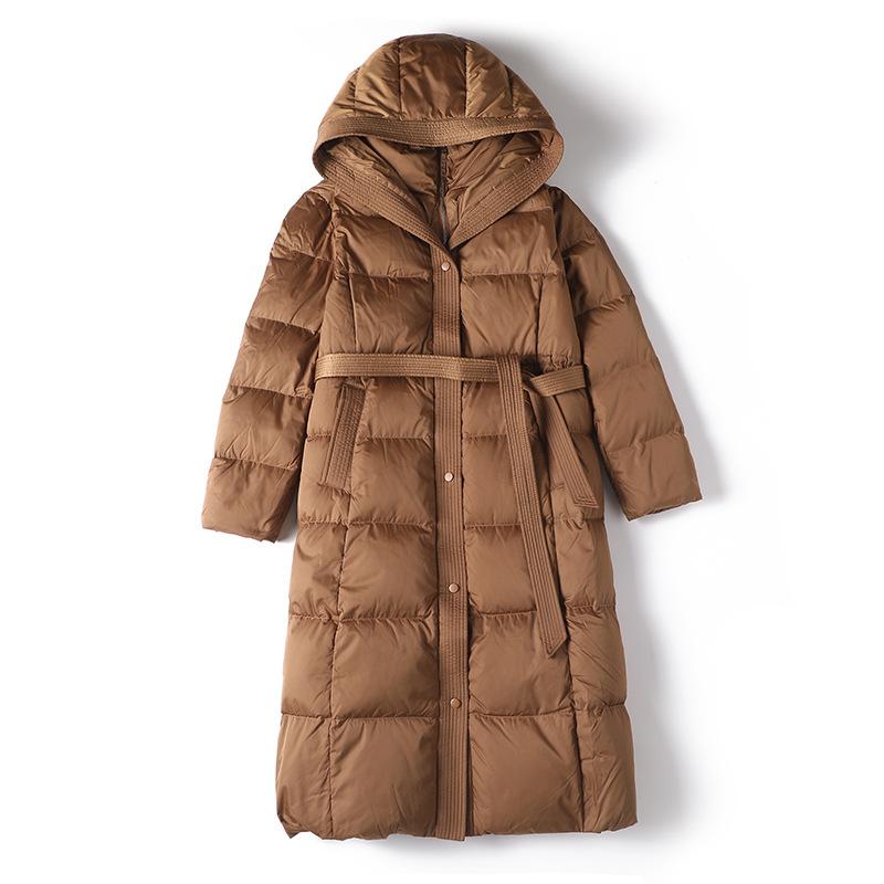 Winter New Down Jacket Women's Long Over-Knee Bread Jacket Temperament Fashion Loose Jacket