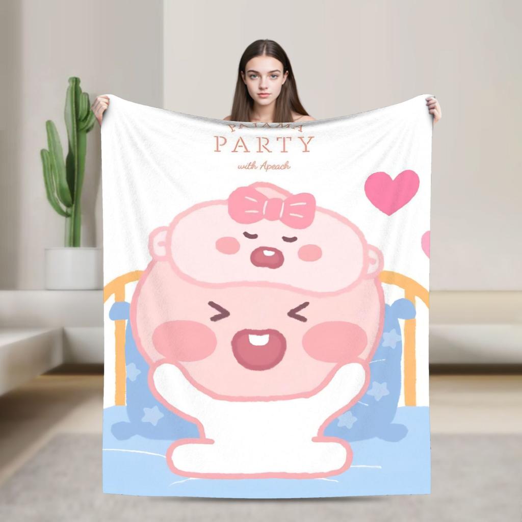 K-Kakaos F-Friends Ryan Blanket Super Soft Fashion Plush Bedding Throws For Outdoor Travel Office Flannel Bedspread Bed Cover