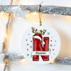 Custom Name Christmas Family Party Ceramic Ornament Personalized Christmas Ornament Xmas Gift Drop Ornaments Decor