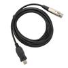 Microphone Converter Cable USB To XLR Adapter Wire with Sound Card for Musical Instrument Recording