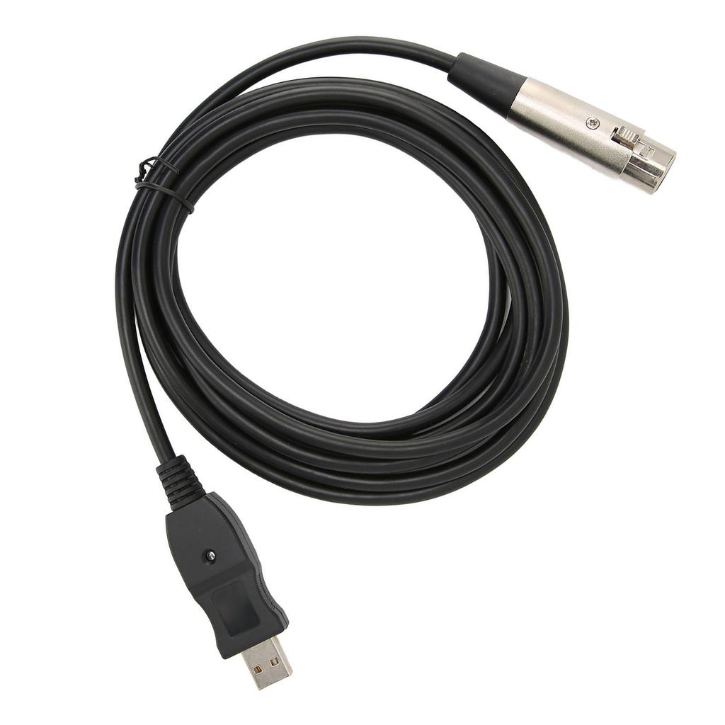 Microphone Converter Cable USB To XLR Adapter Wire with Sound Card for Musical Instrument Recording