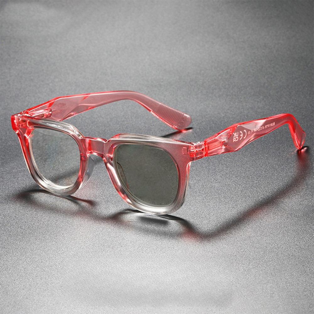 Korean Fashion Photochromic Reading Glasses Women Trends Anti Blue Light Color Changing Presbyopia Glasses TR90 Oversize Frame
