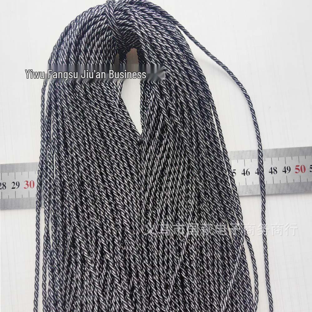 3mm Black & White Elastic Cord: Hair Ties, Clothing, Hats, Toys & Accessories чёрный