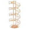 Coffee Capsule Holder 360 Degree Rotating Coffee Pod Storage Rack for DOLCE ESPRESSO CAFFITALYL Gold