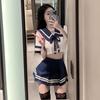 Night Crisp Sexy Lingerie Passionate Hot Student Suit Jk Uniform Seduction Sailor Suit Teasing Pajamas