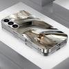 Metal Flow Dynamic Glass Phone Case Suitable for Samsung Galaxy S26 S25 S24 S23 S22 S20 FE/Ultra/Plus Anti Drop Back Cover