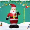 Inflatable Christmas Outdoor Lighted Yard Decoration Santa Claus With Candy Cane 1.2m Tall