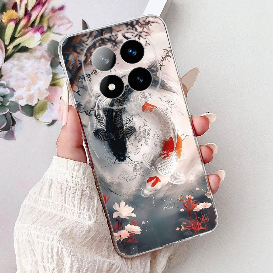 For Xiaomi Redmi Note 14 Pro+ Cool Dragon Tiger Painted Phone Case For Redmi Note14 Pro Plus 5G Soft Silicone TPU Cases