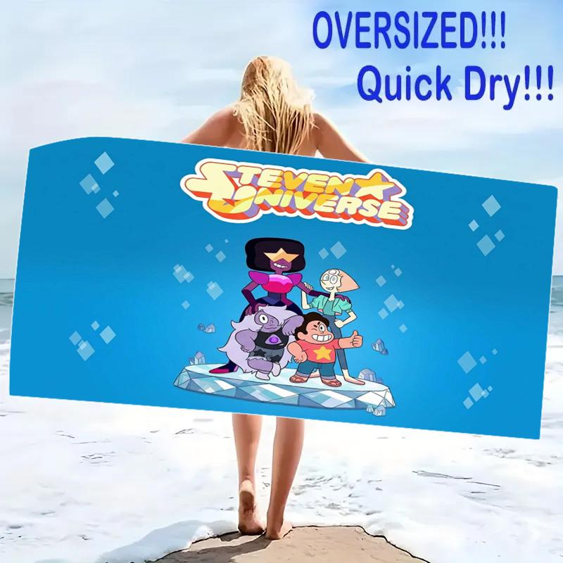 Steven Universo Print Beach Towel, Large Soft Quick Dry Towel for Beach Camping Swimming