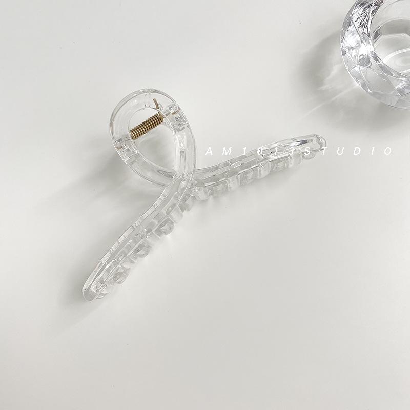 Exquisite Acrylic Claw Clip for Thick Hair - Large High-End Shark Hairpin