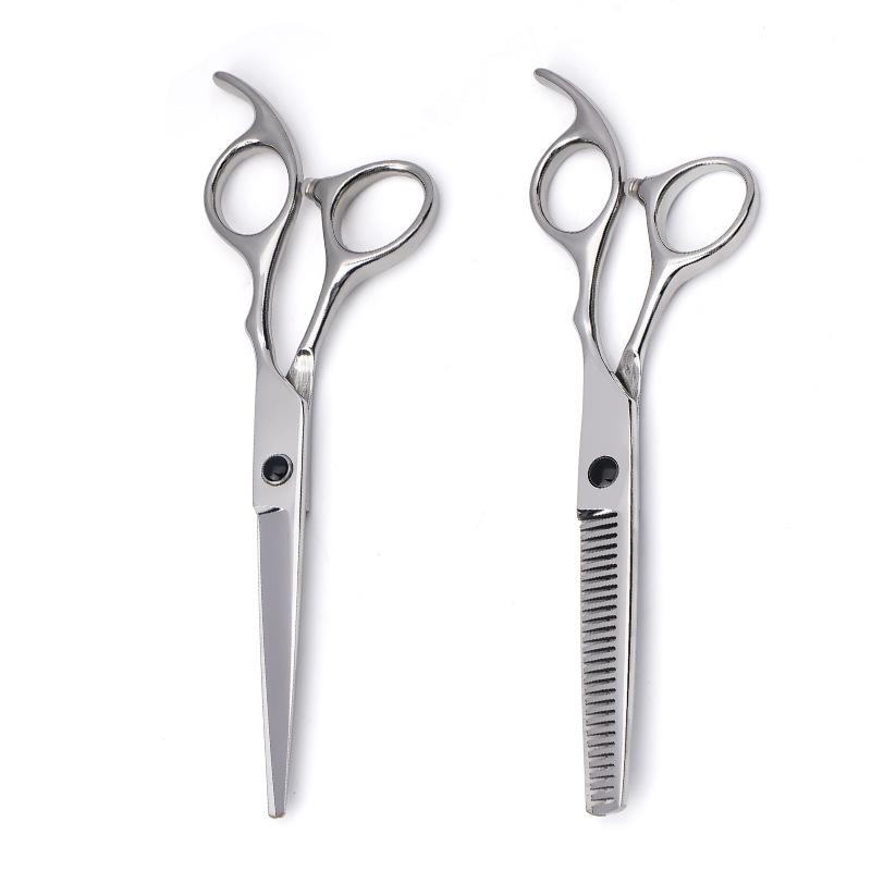 Professional Hairdressing Scissors Set - Straight & Thinning Shears for Barbers and Bangs