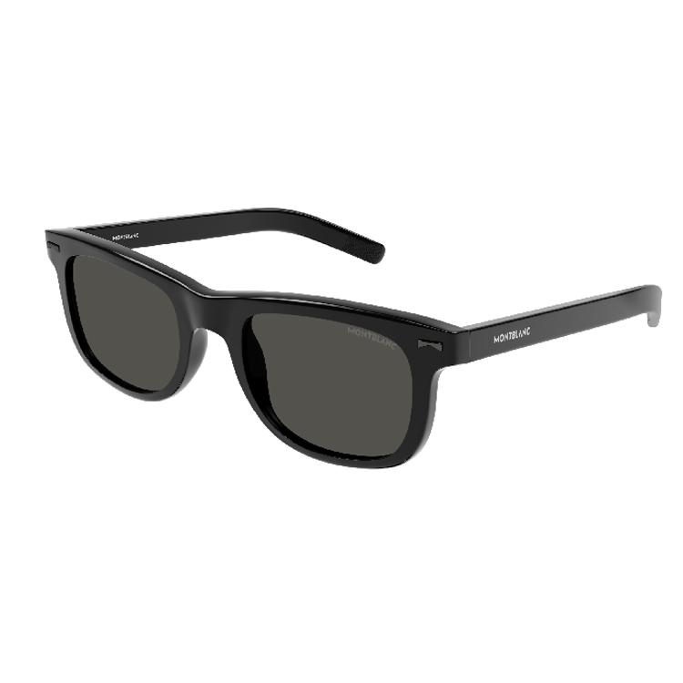 

Montblanc Printed Acetate Rectangular Sunglasses Men sunglasses Black MB0260S00653 53,Black