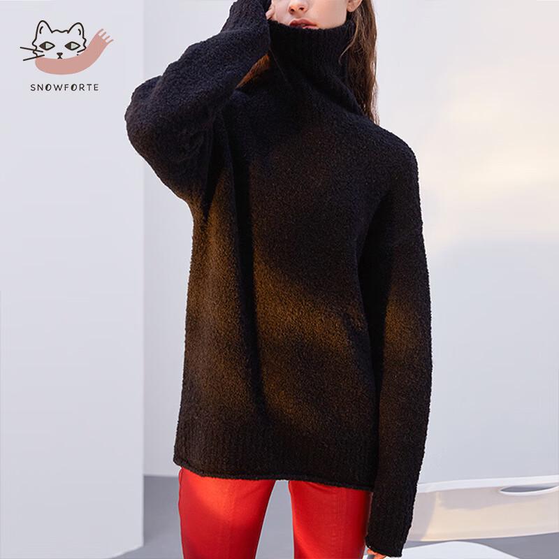 

Sinoufoed Women s High-Neck Wool Blend Sweater S+075 S160/84A