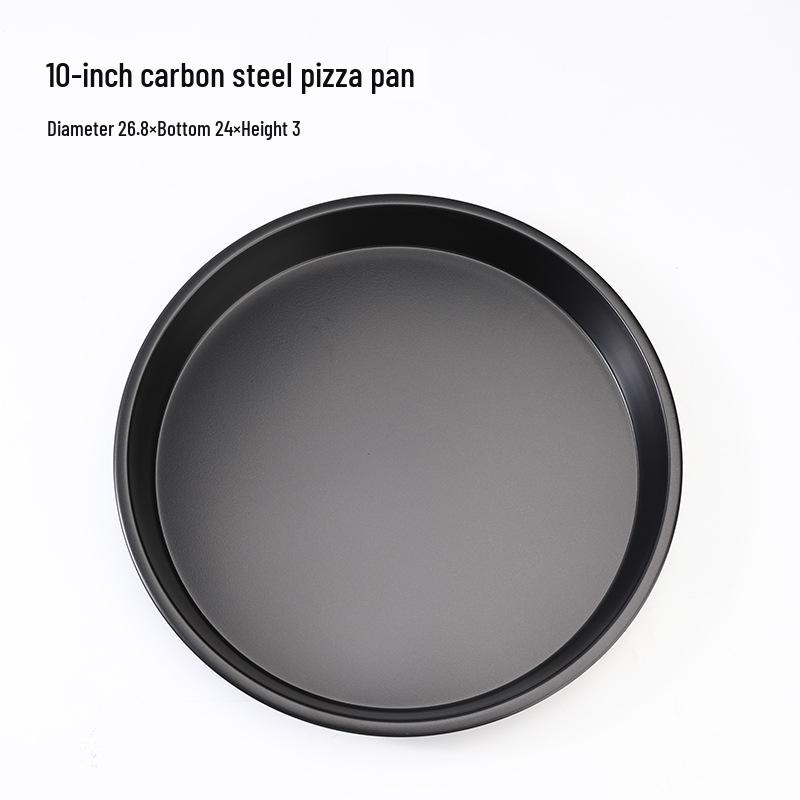 Non-Stick Black Pizza Pan with Wide Edge - Available In 6", 7", 8", 10" - Perfect for Baking.