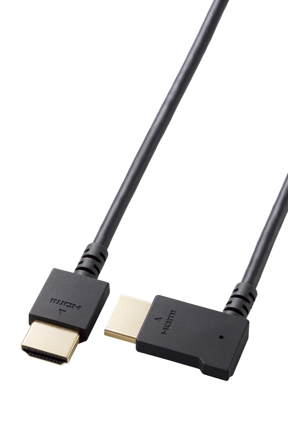 

Кабель HDMI ELECOM 1 м, мягкий, высокоскоростной, SPEED с ETHERNET, черный, Г-образный, обращенный вправо 4K2K(30Гц) [ВЫСОКАЯ СЕРТИФИЦИРОВАННОСТЬ] CAC-HD14EYR10BK