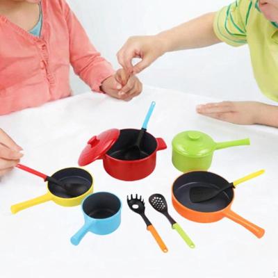 10Pcs Little Chef Kitchen Set Toys Gift Role Playing Kids Cooking Playset Pretend Play