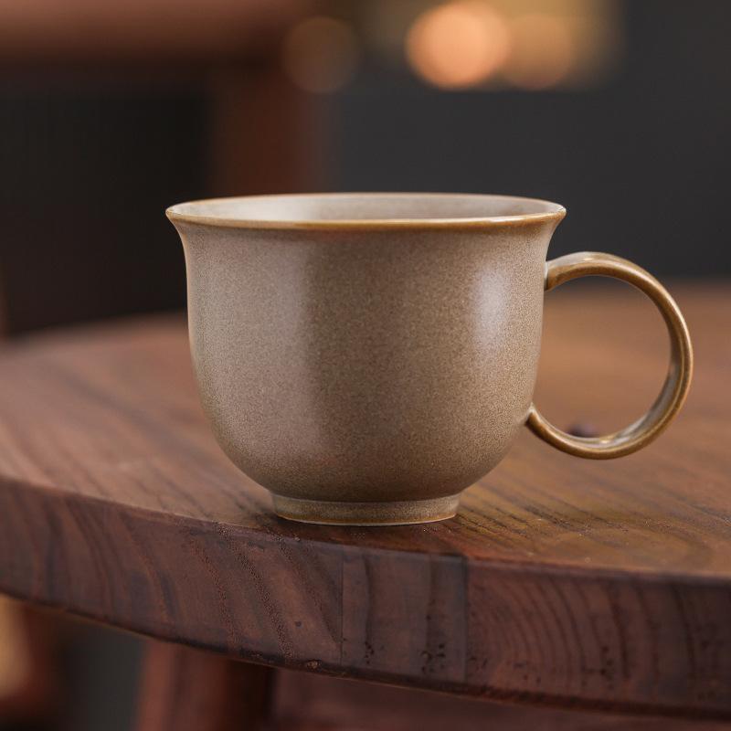 Nordic Ceramic Coffee Cup Latte Latte Flower Afternoon Tea Cup High Value Household Water Cup Mug