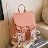 Sweet Ballet Lace Bow Casual Backpack Fashion Versatile College Style Ladies Backpack