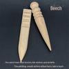 Handcrafted Leather Sandalwood Polishing Stick - Ebony/Rosewood Edge Trimming Tool