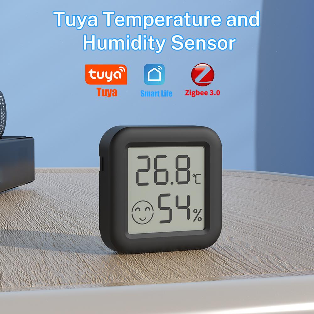Zigbee 3.0 Smart Tuya Temperature Humidity Sensor APP Remote Control Thermometer For Smart Home Work With Alexa ZHA Zigbee2Mqtt