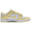 Nike Dunk Low NN Schnürung Bequeme Passform Niedriger Schaft Skateschuhe Damensneaker Weiß Gelb IX5021171
