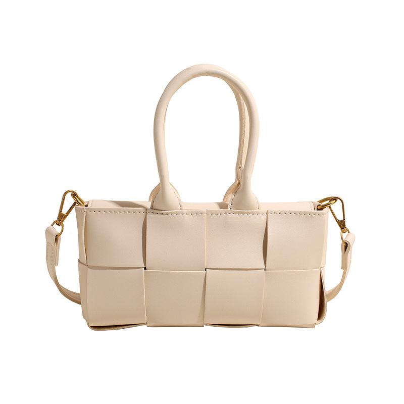 This year's popular and fashionable high-end textured handbags, the new versatile woven small square bag in spring 2025