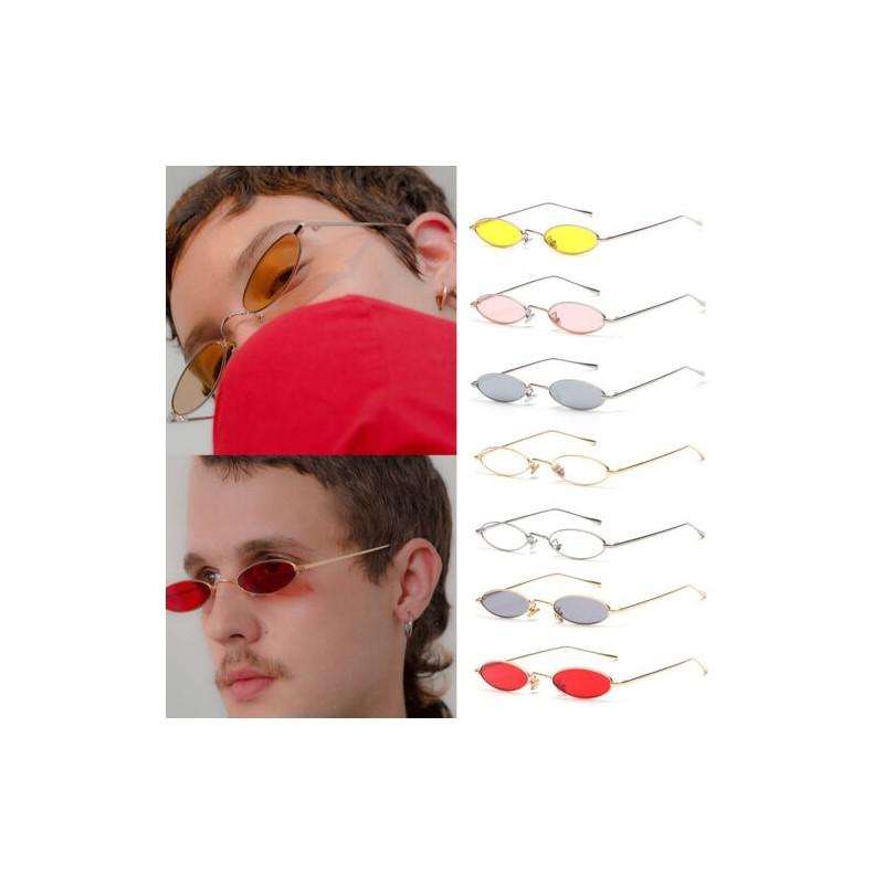 Vintage Small Oval Frame Sunglasses Women's Retro Fashion Shades With Timeless Design