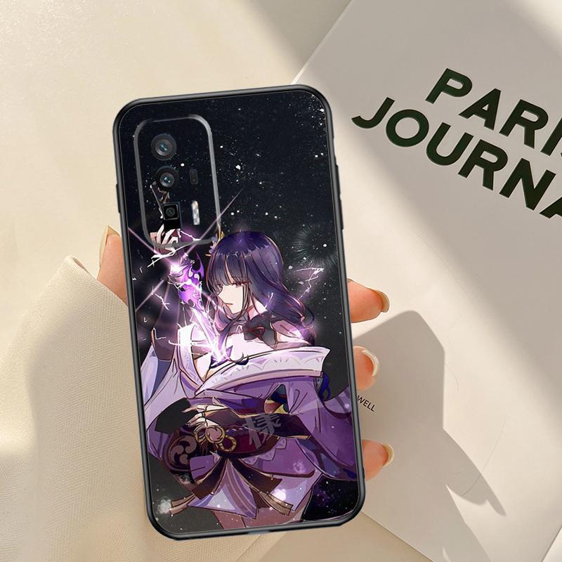Raiden Shogun Genshin Impact Case For Xiaomi 14 15 Ultra 13T 14T 15T 17 Pro Max POCO X7 X5 X6 Pro F5 F6 F7 F8 Pro Coque