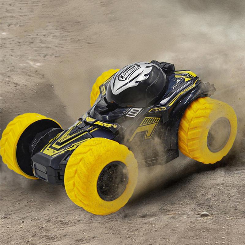 Four-Wheeled Double-Sided Drive Inertia Toy Car 360 Degree Rotating Stunt Collision Spinning Twisting Buggy Boys Car Toys