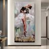Vintage Ballerina Canvas Painting Ballet Dancer Posters and Prints Fashion Woman Wall Art Girls Room Decor Cuadros No Frame