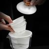 Goat Jade Porcelain Travel Tea Set Portable Quick Cup One Person Drinking Outdoor Camping Gear Outdoor Carrying Bag