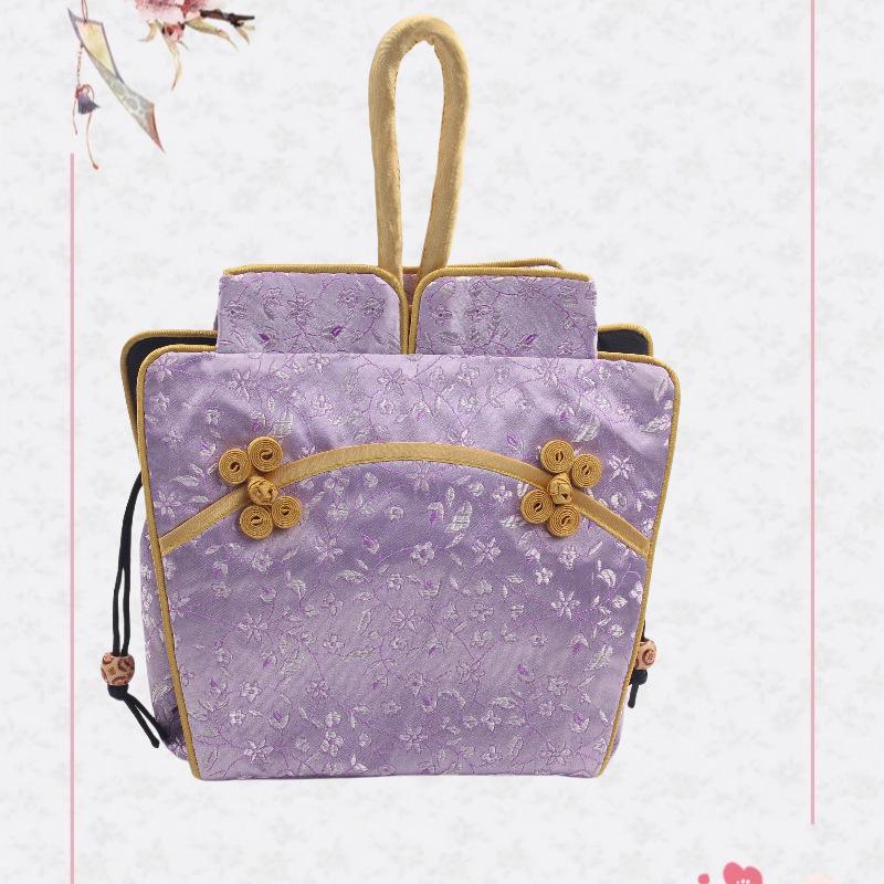 Nanjing Brocade Silk Clutch: Chinese Style Qipao Hanfu Makeup Bag, Coin & Card Holder, Key Pouch