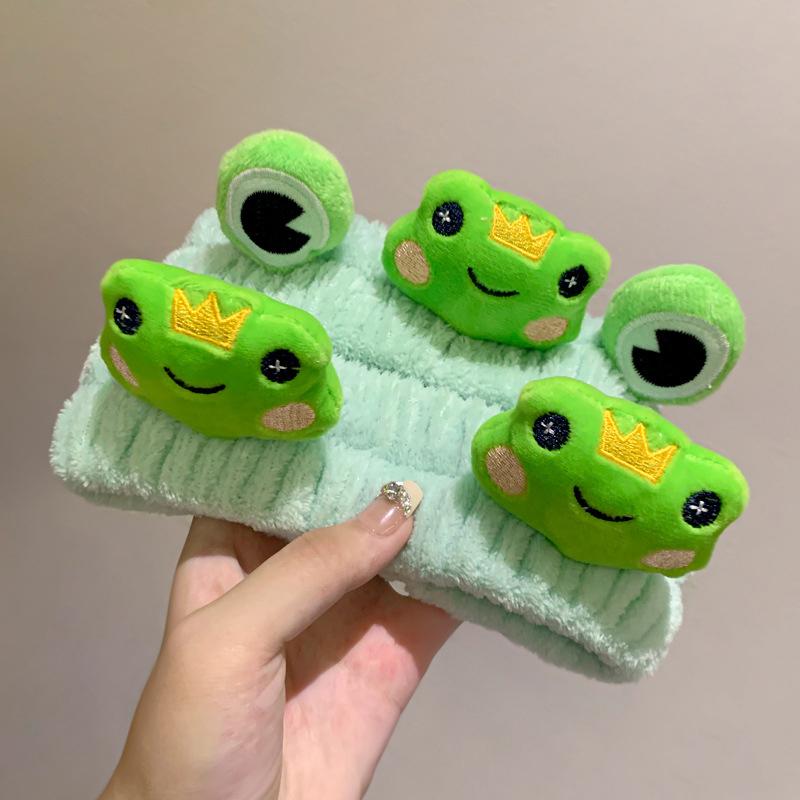 Urocze Kreskówkowe Elastyczne Opaski na Głowę Makijaż Mycie Twarzy Opaski do Włosów Miękkie Niepozostawiające Śladów Nakrycie Głowy na Twarz Kawaii Akcesoria do Włosów