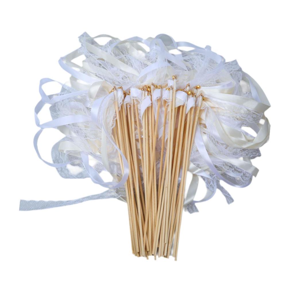 20Pcs Ribbon Streamers Party Streamers with Bells, Ribbon Stick Wands Streamers for Activities Party Favor