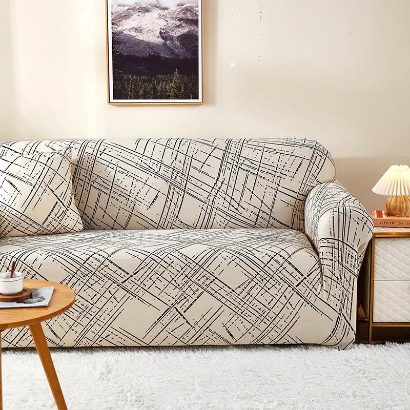 Stretch Couch Cover Non-Slip Sofa Covers For Living Room Sectional Sofa Slipcovers Furniture Protector For Kids Pets Washable
