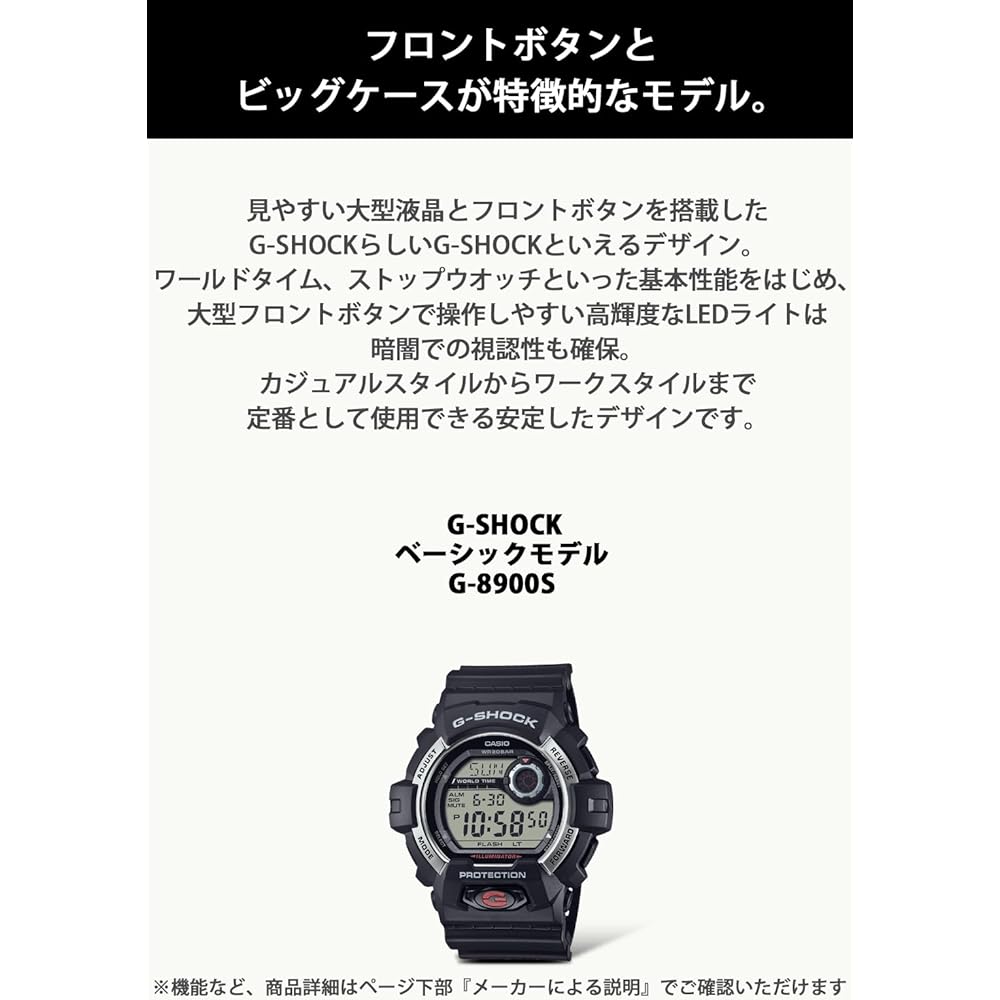 Casio ] Watch G-Shock [Genuine Japan] G-8900S-1JF Men's Black